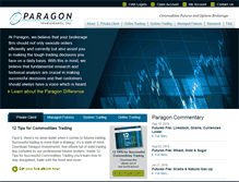 Tablet Screenshot of paragoninvestments.com